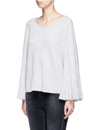Front View - Click To Enlarge - ELIZABETH AND JAMES - 'Freja' ruffle cuff sweater