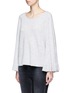 Front View - Click To Enlarge - ELIZABETH AND JAMES - 'Freja' ruffle cuff sweater