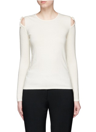 Main View - Click To Enlarge - ELIZABETH AND JAMES - 'Ryan' cutout shoulder sweater
