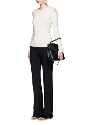 Figure View - Click To Enlarge - ELIZABETH AND JAMES - 'Ryan' cutout shoulder sweater