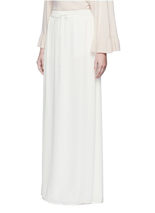 Front View - Click To Enlarge - ELIZABETH AND JAMES - 'Ember' drawstring waist crepe de Chine maxi skirt