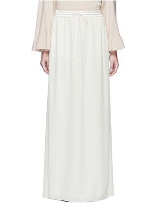 Main View - Click To Enlarge - ELIZABETH AND JAMES - 'Ember' drawstring waist crepe de Chine maxi skirt