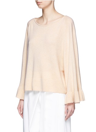 Front View - Click To Enlarge - ELIZABETH AND JAMES - 'Freja' ruffle cuff wool blend sweater