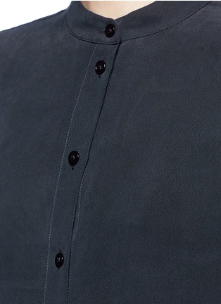 Detail View - Click To Enlarge - EQUIPMENT - 'Henri' lace hem silk shirt
