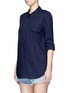 Front View - Click To Enlarge - EQUIPMENT - 'Major' cotton shirt