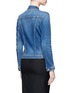Back View - Click To Enlarge - L'AGENCE - 'Celine' distressed denim jacket