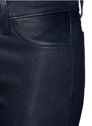 Detail View - Click To Enlarge - L'AGENCE - 'Aurelie' lambskin leather leggings