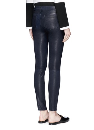 Back View - Click To Enlarge - L'AGENCE - 'Aurelie' lambskin leather leggings