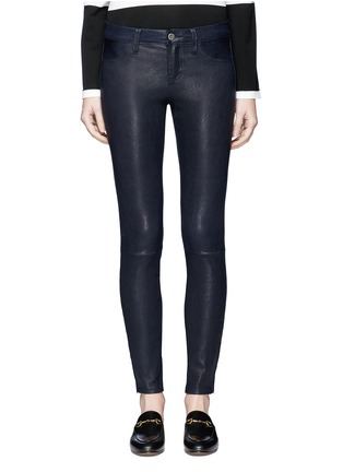Main View - Click To Enlarge - L'AGENCE - 'Aurelie' lambskin leather leggings