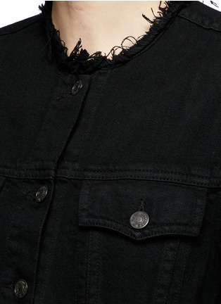 Detail View - Click To Enlarge - RAG & BONE - Raw edge collar denim jacket