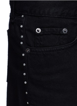 Detail View - Click To Enlarge - RAG & BONE - 'Cut Off' stud denim shorts
