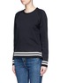 Front View - Click To Enlarge - RAG & BONE - 'Classic Varsity' side split sweatshirt