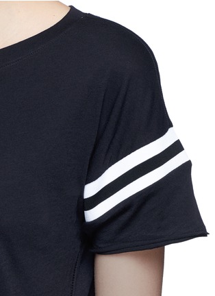 Detail View - Click To Enlarge - RAG & BONE - Stripe panel Pima cotton T-shirt