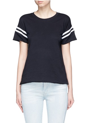 Main View - Click To Enlarge - RAG & BONE - Stripe panel Pima cotton T-shirt