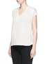 Front View - Click To Enlarge - RAG & BONE - 'Cozy Vee' stretch jersey T-shirt