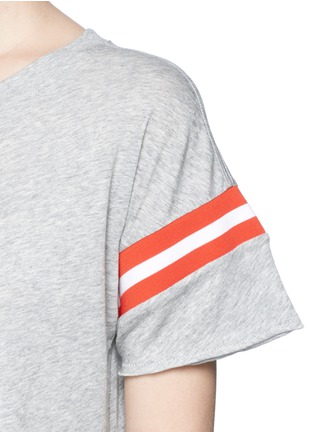 Detail View - Click To Enlarge - RAG & BONE - Stripe panel Pima cotton T-shirt
