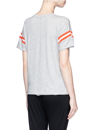 Back View - Click To Enlarge - RAG & BONE - Stripe panel Pima cotton T-shirt