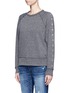 Front View - Click To Enlarge - RAG & BONE - Eyelet raglan sleeve French terry sweatshirt