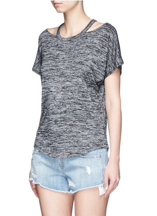 Front View - Click To Enlarge - RAG & BONE - Cutout shoulder short sleeve top