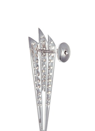 Detail View - Click To Enlarge - MELVILLE FINE JEWELLERY - 'Shimmer I' diamond 18k white gold earrings