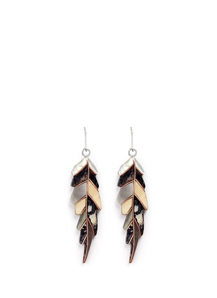 Main View - Click To Enlarge - NIIN - 'Ajei' mixed shell feather drop earrings