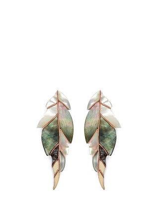 Main View - Click To Enlarge - NIIN - 'Ajei' feather stud earrings