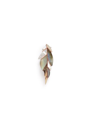 Main View - Click To Enlarge - NIIN - 'Ajei' mixed shell feather brooch