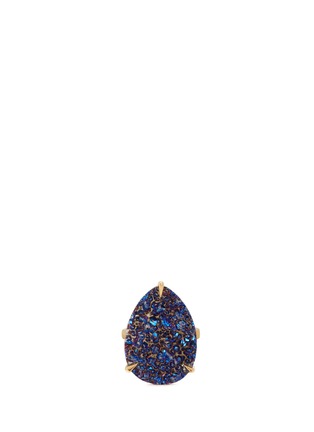 Main View - Click To Enlarge - NIIN - 'Zayah Nocturna' drusy agate ring
