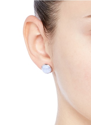 Figure View - Click To Enlarge - NIIN - 'Ajei' faceted agate stud earrings