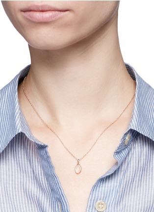 Figure View - Click To Enlarge - NIIN - 'Ajei' rose quartz pendant necklace