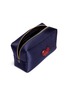 Detail View - Click To Enlarge - ANYA HINDMARCH - Heart embellished satin cosmetics pouch