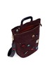 Detail View - Click To Enlarge - ANYA HINDMARCH - 'Space Invaders Orsett' suede tote