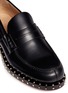 Detail View - Click To Enlarge - VALENTINO GARAVANI - 'Rockstud Soul' leather penny loafers