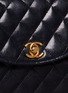  - VINTAGE CHANEL - Quilted leather half moon flap bag
