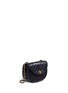 Figure View - Click To Enlarge - VINTAGE CHANEL - Quilted leather half moon flap bag