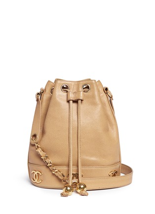 Main View - Click To Enlarge - VINTAGE CHANEL - Caviar leather bucket bag