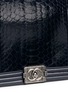 Detail View - Click To Enlarge - VINTAGE CHANEL - Boy' python leather shoulder bag