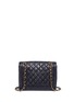 Detail View - Click To Enlarge - VINTAGE CHANEL - Quilted lambskin leather rounded flap bag