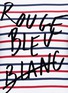 Detail View - Click To Enlarge - ÊTRE CÉCILE - 'Rouge Bleu Blanc' flocked slogan Breton Stripe T-shirt
