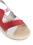 Detail View - Click To Enlarge - STELLA MCCARTNEY - 'Raspberry' colourblock metallic glitter kids sandals