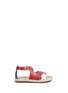 Main View - Click To Enlarge - STELLA MCCARTNEY - 'Raspberry' colourblock metallic glitter kids sandals