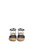 Figure View - Click To Enlarge - STELLA MCCARTNEY - 'Linda' paint splatter cork wedge denim kids sandals