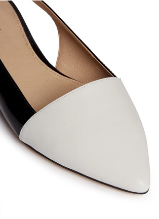 Detail View - Click To Enlarge - MICHAEL KORS - 'Claudia' colourblock leather slingback flats