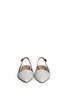 Front View - Click To Enlarge - MICHAEL KORS - 'Claudia' colourblock leather slingback flats