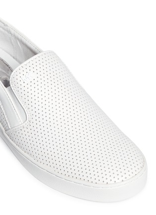 Detail View - Click To Enlarge - MICHAEL KORS - Keaton' perforated leather skate slip-ons