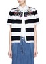 Main View - Click To Enlarge - STELLA JEAN - 'Planner' jewelled stripe cotton knit cardigan