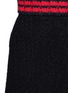 Detail View - Click To Enlarge - GUCCI - Stripe rib knit trim tweed skirt