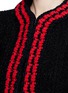 Detail View - Click To Enlarge - GUCCI - Stripe rib knit trim tweed jacket