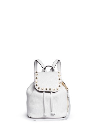 Main View - Click To Enlarge - REBECCA MINKOFF - Micro stud flap leather backpack