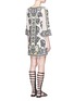 Back View - Click To Enlarge - ALICE & OLIVIA - 'Lowell' embroidery tunic dress
